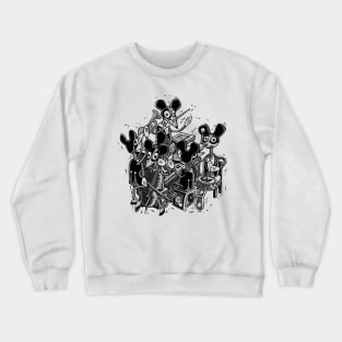 Mouse Band Windup Toy Crewneck Sweatshirt